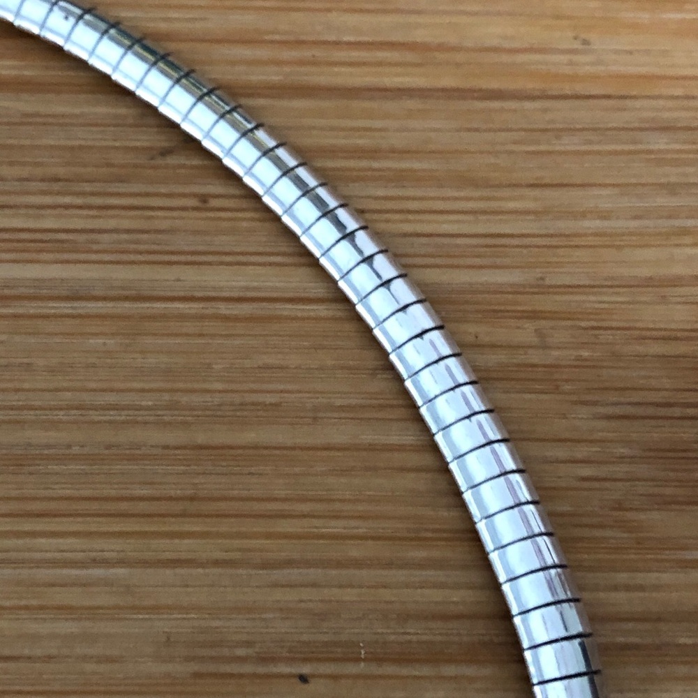 $98 Unique Italian Designer Estate Flex Collar Chain   Marked ITALY 925 MILOR - Picture 6 of 9